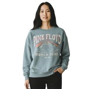 PINK FLOYD band brand Women’s Crewneck Sweater blue 1X band tee music top
